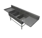 John Boos 3PB18244-2D24 Sink, (3) Three Compartment