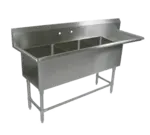 John Boos 3PB204-1D18R Sink, (3) Three Compartment