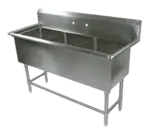 John Boos 3PB30244 Sink, (3) Three Compartment