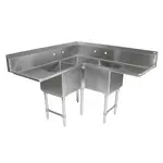 John Boos 3PBCS1620-2D30 Sink, Corner, Compartment