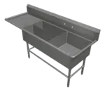 John Boos 3PBPS32244-1D24L Sink, (3) Three Compartment