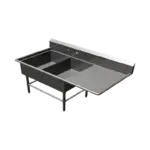 John Boos 42PB20284-1D24R Sink, (2) Two Compartment
