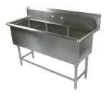 John Boos 43PB18244 Sink, (3) Three Compartment