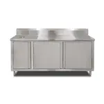 John Boos 4BU4R5-3648-R Work Table, Cabinet Base Hinged Doors