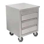 John Boos 4CD4-2724-C-X Drawer Cabinet, Mobile