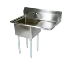 John Boos E1S8-15-14R15-X Sink, (1) One Compartment