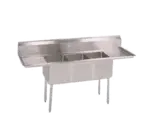 John Boos E3S8-1014-10T15 Sink, (3) Three Compartment