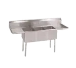 John Boos E3S8-1014-10T15-X Sink, (3) Three Compartment