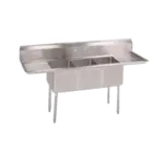 John Boos E3S8-1620-14T18-X Sink, (3) Three Compartment