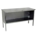 John Boos EBOS4-24144 Work Table, Cabinet Base Open Front