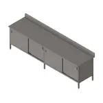 John Boos EBSS6R5-24132 Work Table, Cabinet Base Sliding Doors