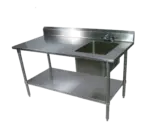 John Boos EPT8R5-3072GSK-R Work Table, with Prep Sink(s)