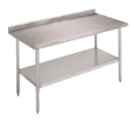 John Boos FBLGR5-6024-X Work Table,  54" - 62", Stainless Steel Top