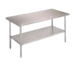 John Boos FBLS6018 Work Table,  54" - 62", Stainless Steel Top