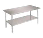 John Boos FBLS6030-X Work Table,  54" - 62", Stainless Steel Top