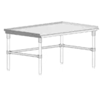 John Boos GS6-2415GBK Equipment Stand, for Countertop Cooking