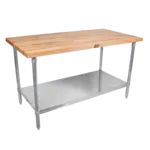 John Boos HNS16 Work Table, Wood Top