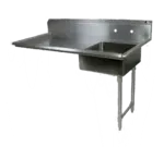 John Boos JDTS-20-50UCR Dishtable, Soiled, Undercounter