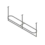 John Boos PRTC6-C Pot Rack, Ceiling Hung