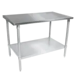 John Boos ST4-2460SSK Work Table,  54" - 62", Stainless Steel Top