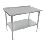 John Boos ST4R1.5-2472SBK Work Table,  63" - 72", Stainless Steel Top 