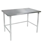 John Boos ST6-3060GBK-X Work Table,  54" - 62", Stainless Steel Top