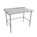 John Boos ST6R1.5-2460SBK Work Table,  54" - 62", Stainless Steel Top