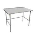 John Boos ST6R1.5-3060SBK Work Table,  54" - 62", Stainless Steel Top