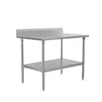 John Boos ST6R5-3060SSK Work Table,  54" - 62", Stainless Steel Top