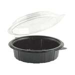Hinged Food Container, 26 oz, Black, Polyethylene, Microwavable (100/Case) Anchor Packaging GC750D