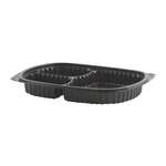 MicroRave Food Container, 3-Comp, Black, (250/Case)  (4540713) ANCHOR PACKAGING ANHM713B