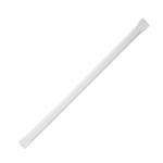  Jumbo Straws, 7.75", Clear, plastic, Wrapped with paper, (500/case) Karat C9090