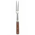 Admiral Craft Kitchen Fork, Forged, 14", 2-Tine, Riveted Hardwood Handle