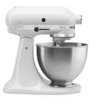KitchenAid Commercial Stand Mixer, 4.5 Quart, White, Stainless Steel, Classic Series, KITCHENAID K45SSWH