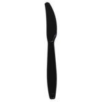 Knife, 7.5", Black, Heavy Weight, (10/Pk)  LOLLICUP LOLU2031