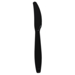 Knife, 7.5", Black, Heavy Weight, (10/Pk)   LOLU2031