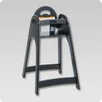 KOALA KARE PRODUCTS* High Chair, 17" x 22", Black, Polyethylene, Stackable, Assembled, Koala Kare KB105-02