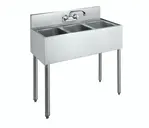 Krowne Metal CS-1836 Sink, (3) Three Compartment