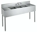Krowne Metal CS-1860 Sink, (3) Three Compartment
