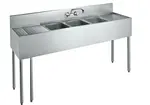 Krowne Metal CS-1872 Sink, (3) Three Compartment