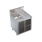 Krowne Metal KR24-24SC-L Underbar Waste Cabinet, Wet & Dry