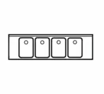 LaCrosse Cooler SD73C Underbar Sink Units