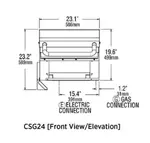 Lang Manufacturing CSG24 Griddle with Platens, Gas