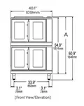 Lang Manufacturing ECOD-AP2 Convection Oven, Electric