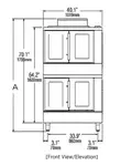 Lang Manufacturing GCOD-AP2 Convection Oven, Gas