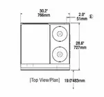 Lang Manufacturing R30C-APB Range, 30" Restaurant, Electric