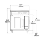 Lang Manufacturing RI30C-APA Induction Range, Floor Model