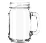 LIBBEY GLASS Drinking Jar, 16-1/2 oz., Plain Panels, (12/Case) Libbey 97084
