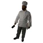 Libertyware Chef Coat, X-Large, White, Poly-Cotton, Double Breasted, Liberty Ware TXT-CCXL
