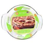 Pie Pan, 9" Clear, Glass, Deep, Libra Wholesale 195-68190LIB